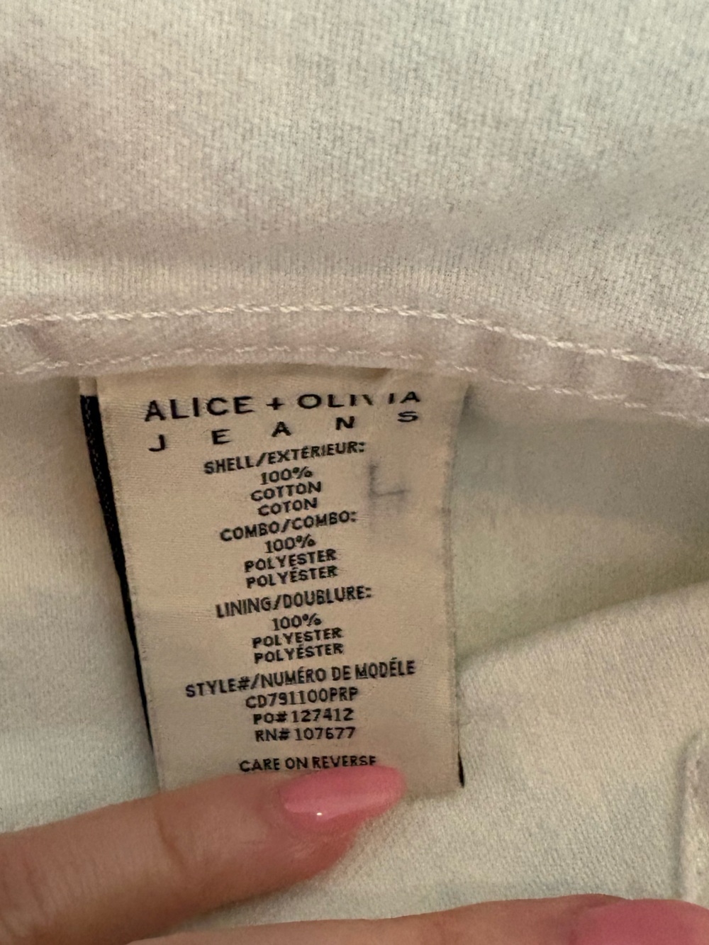 Alice + Olivia Lana Toile Puff Sleeve Cropped Denim Jacket S Cottagecore Bttrfly - Picture 10 of 12